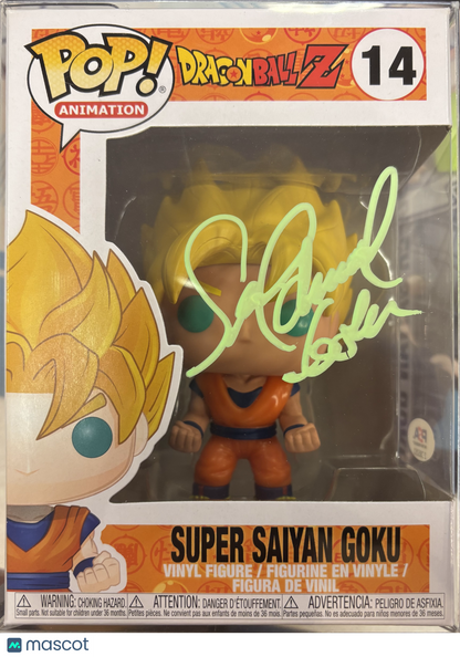 Funko Dragon Ball Z Super Saiyan Goku #14 (Very Good)  Sean Schemmel Auto PSA