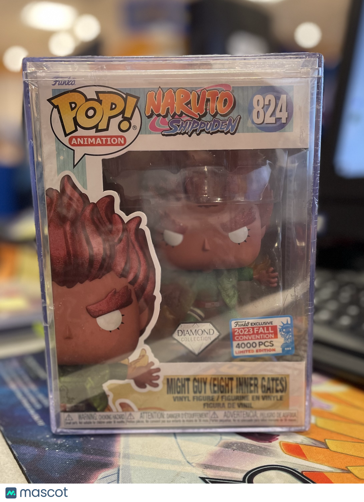 Funko Naruto Shippuden Might Guy (Eight Inner Gates) #824 NYCC Diamond Glitter