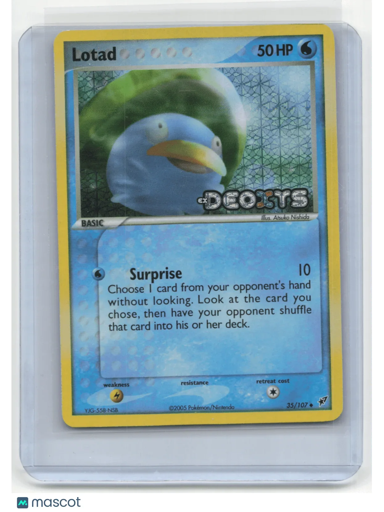 2005 Pokemon TCG Lotad EX Deoxys #35/107 Holo - Papa Joey's Collectibles