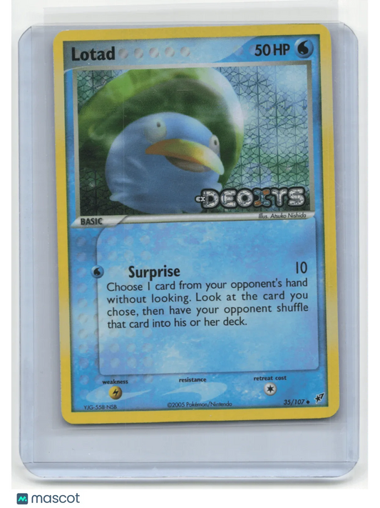 2005 Pokemon TCG Lotad EX Deoxys #35/107 Holo - Papa Joey's Collectibles