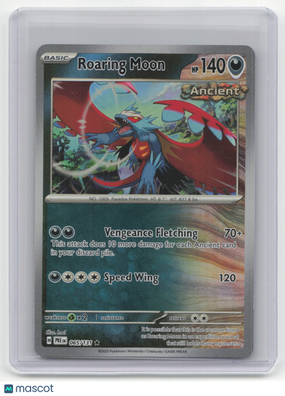 2025 Pokemon TCG—Roaring Moon #065/131 Prismatic Evolutions— MasterBall Holo
