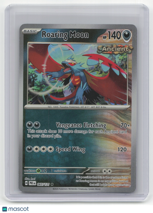 2025 Pokemon TCG Roaring Moon Prismatic Evolutions #065/131 MasterBall Holo
