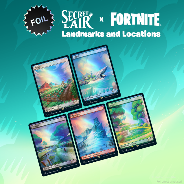 M:TG Secret Lair x Fortnite: Landmarks and Locations (Traditional Foil Edition)