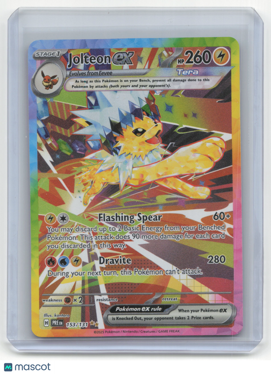 2025 Pokemon Jolteon ex Prismatic Evolutions #153/131