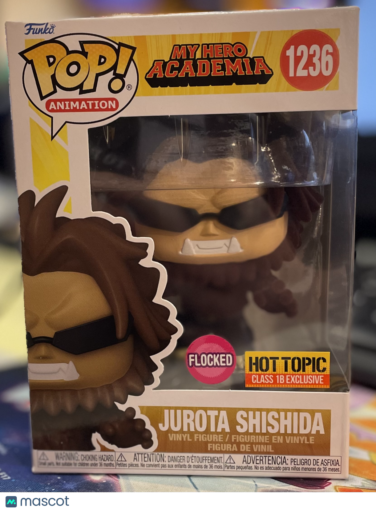 Funko MHA Jurota Shishida #1236 Flocked Hot Topic Class 1 B Exclusive