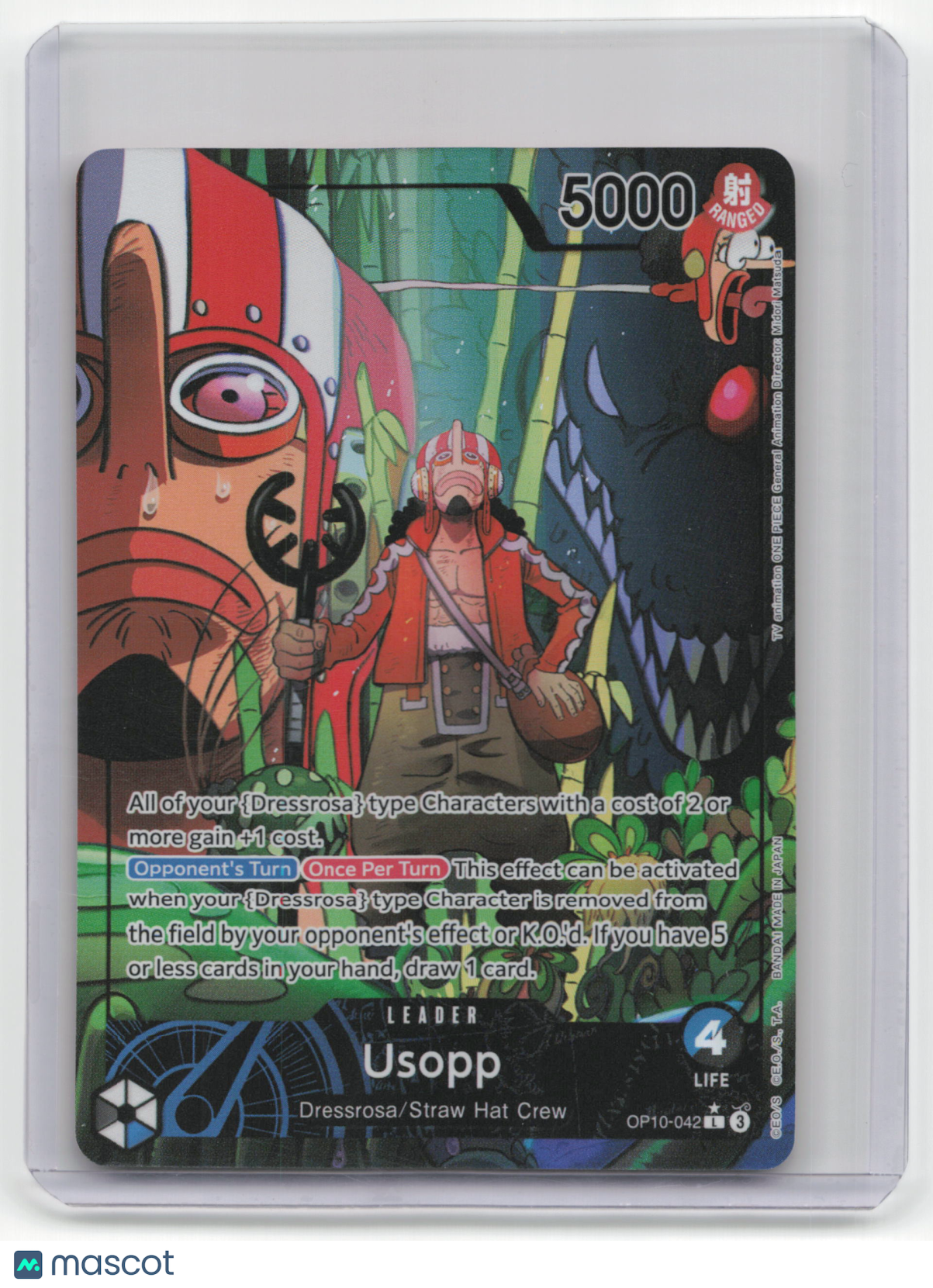 One Piece Card Game Usopp 2022 Bandai One Piece #OP01-042