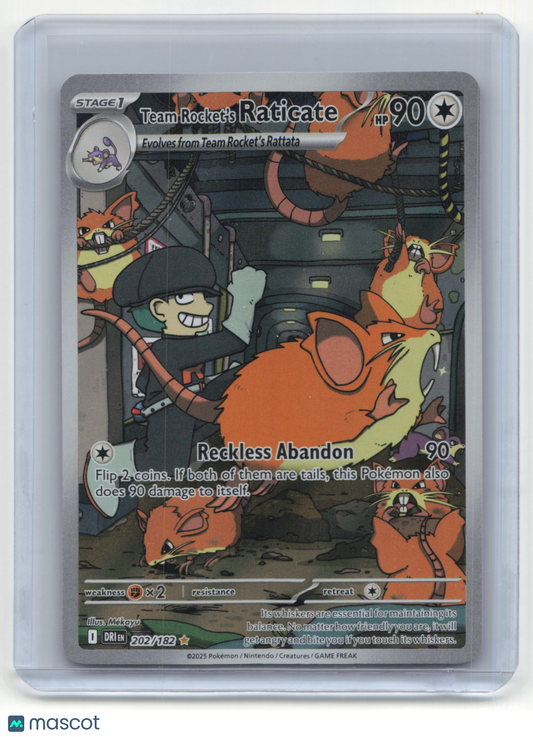 2025 Pokemon Team Rocket's Raticate Destined Rivals #202/182