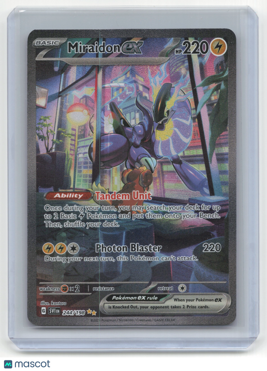 2023 Pokemon Miraidon EX Scarlet & Violet #244/198 Near Mint