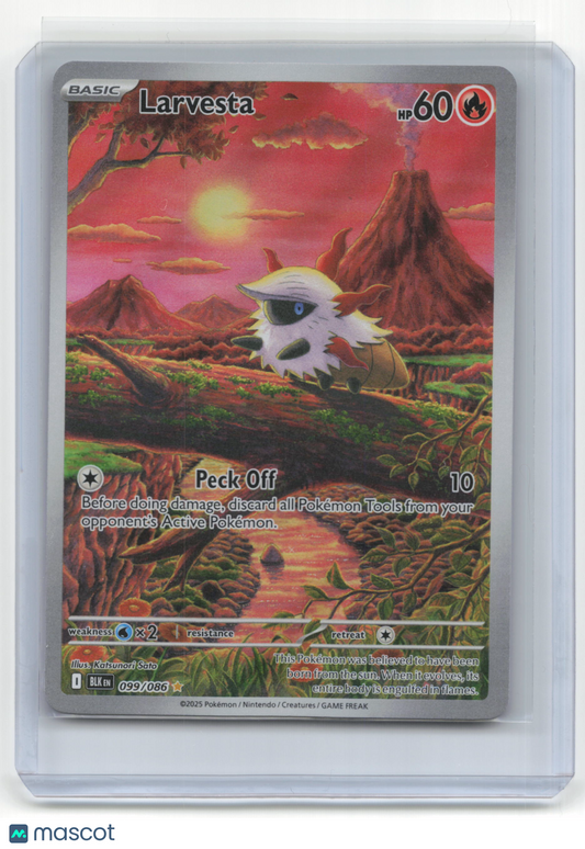 2025 Pokemon TCG Larvesta Black Bolt #099/086