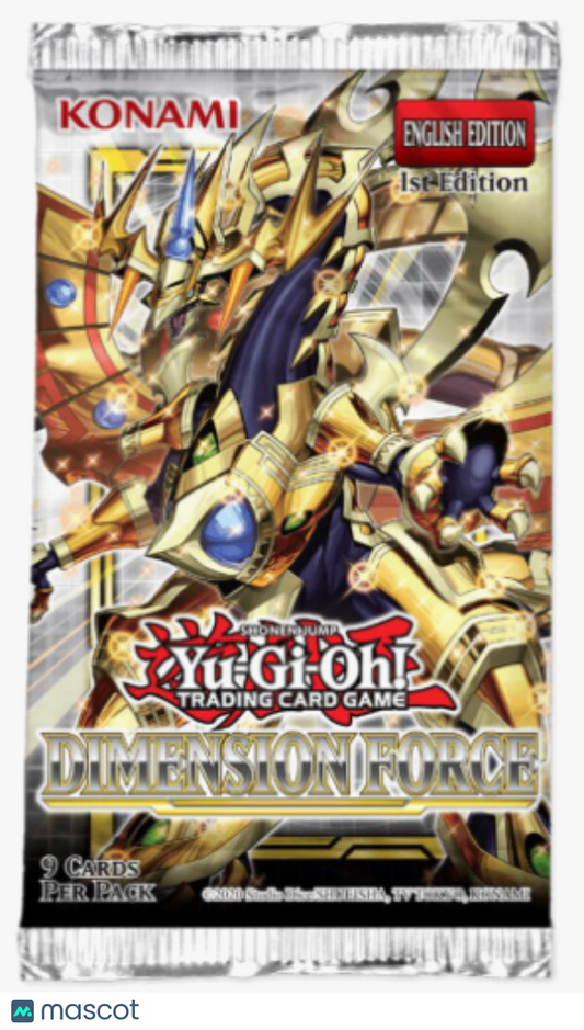 2022 Yugioh Dimension Force Booster Pack