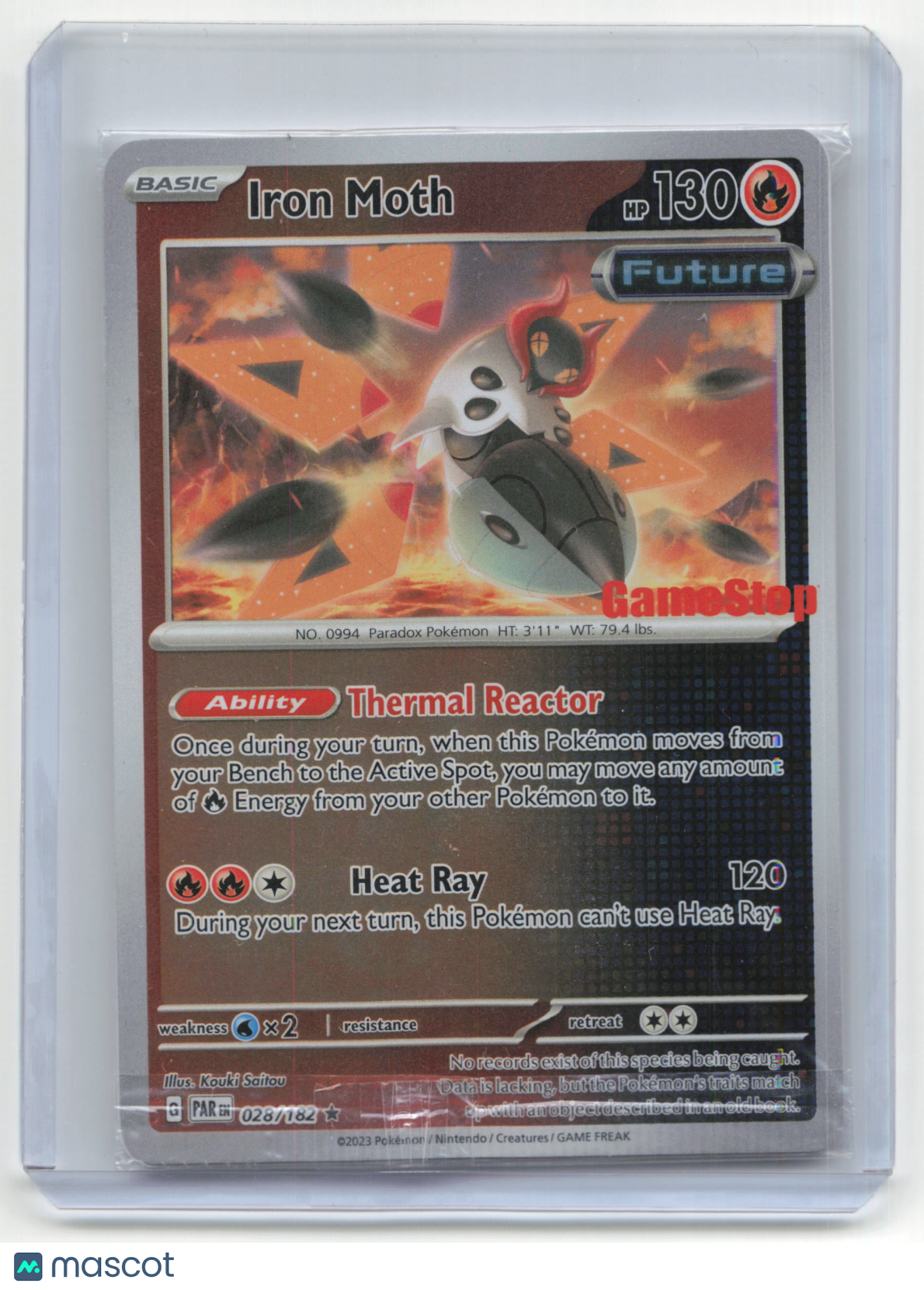 2023 Pokemon Iron Moth Paradox Rift #28/182 Sealed