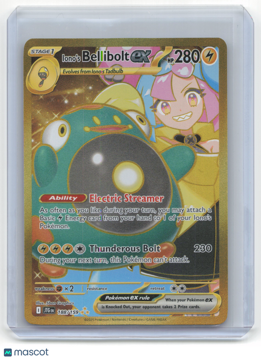 2025 Pokemon Iono's Bellibolt EX Journey Together #188/159