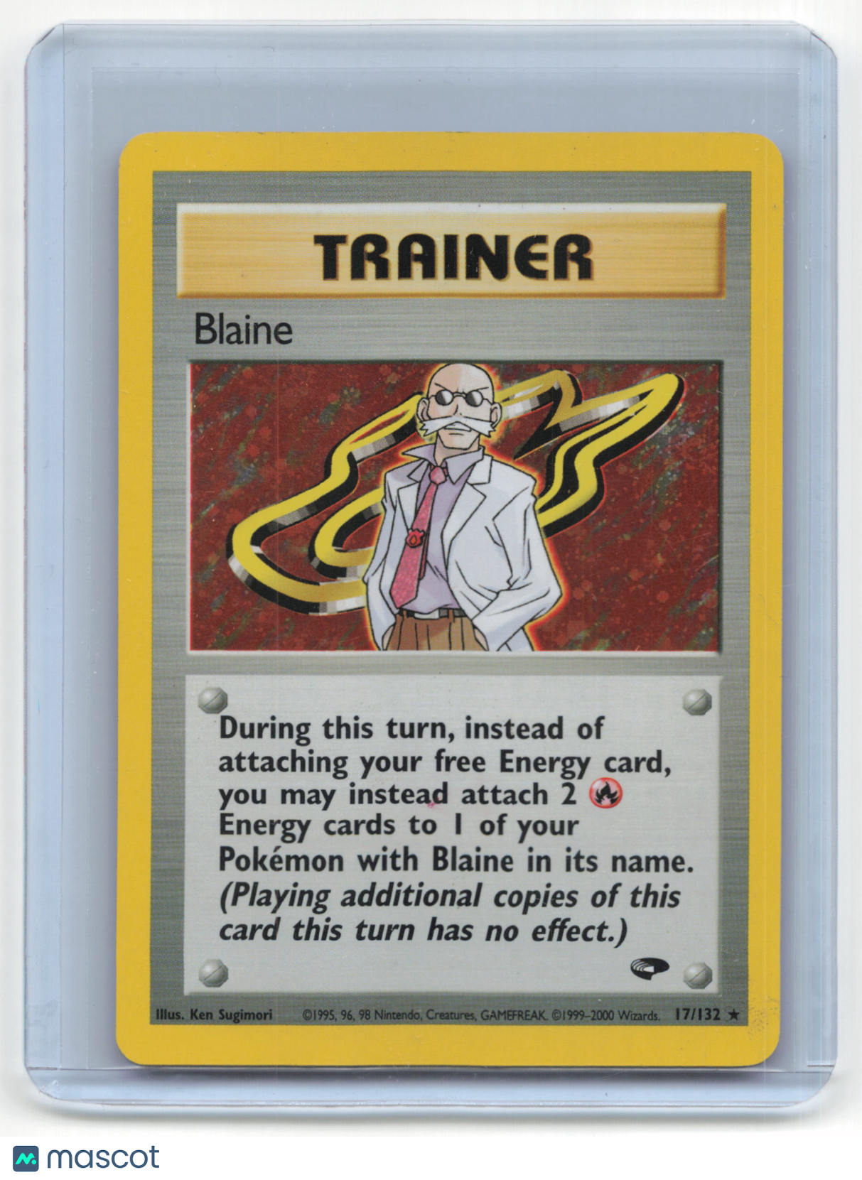 2000 Pokemon Blaine Gym Challenge #17/132 Holo Damaged Unlimited