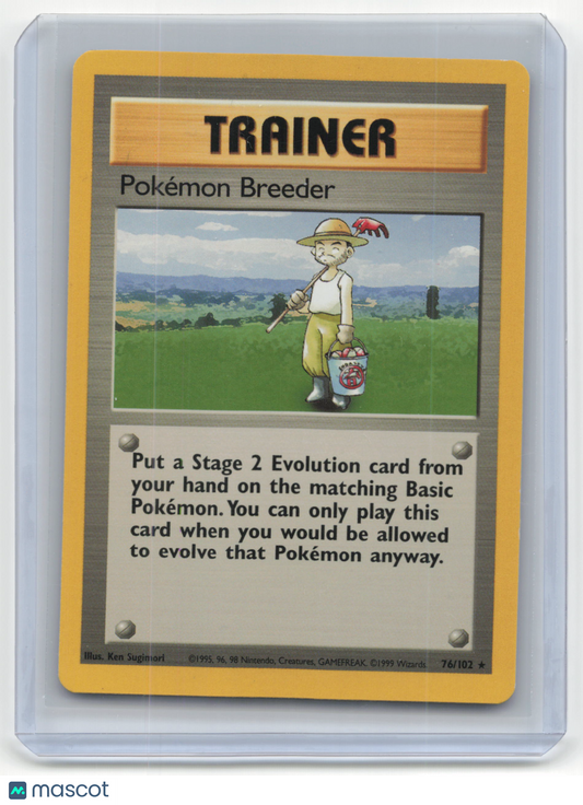 1999 Pokemon Pokémon Breeder Base Set #76/102