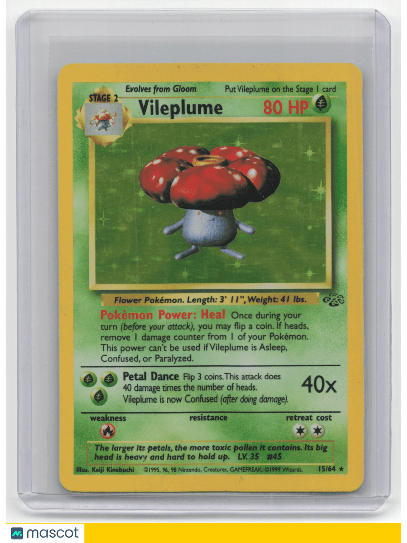 Pokemon TCG Vileplume 1999 Pokemon Jungle #15/64