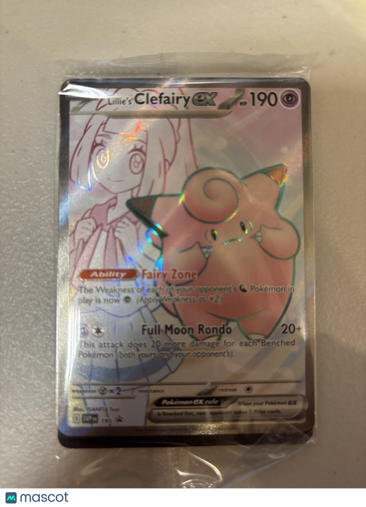 2025 Pokemon TCG Lillie's Clefairy EX Journey Together #SVP 195 Sealed Promo