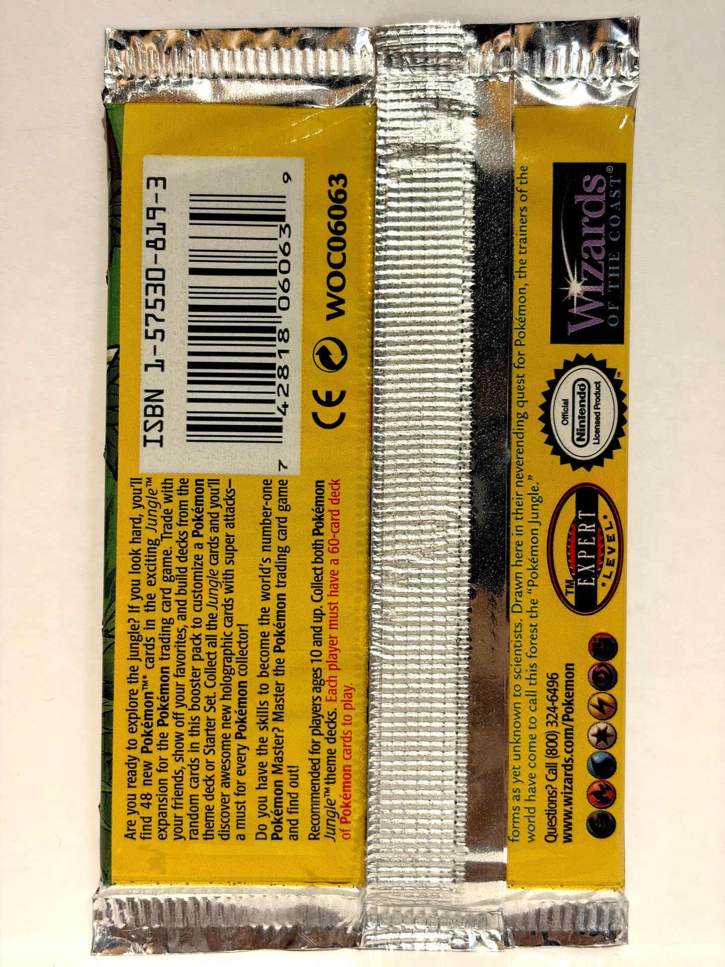 1999 Pokemon Jungle (Scyther) Booster Pack