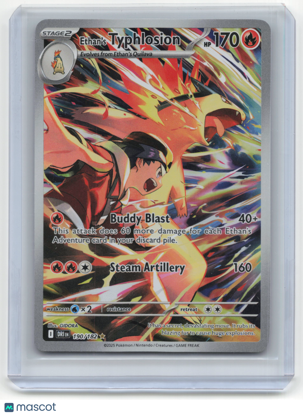 2025 Pokemon TCG Ethan's Typhlosion Destined Rivals #190/182