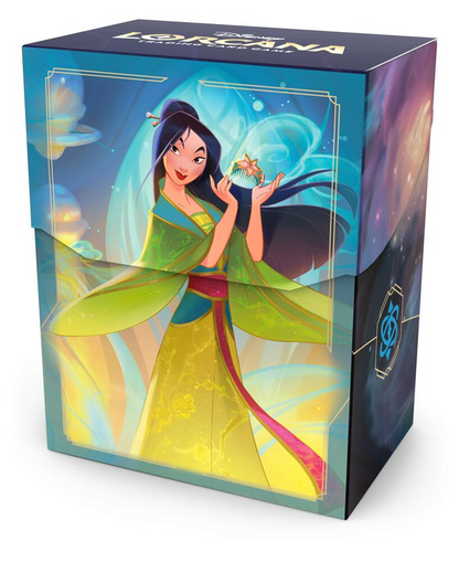 Disney Lorcana TCG Mulan, With Comb Deck Box