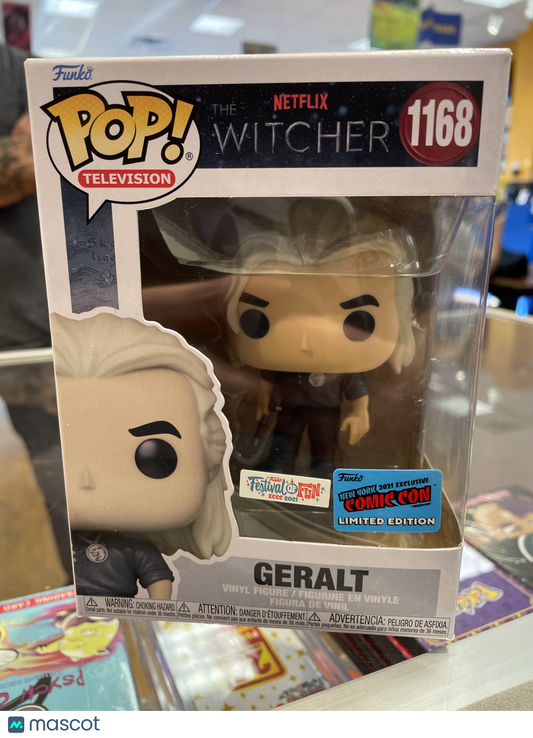 Funko The Witcher Geralt #1168 (VG) Festival of Fun ECCC 2021, NYCC Exclusive - Papa Joey's Collectibles