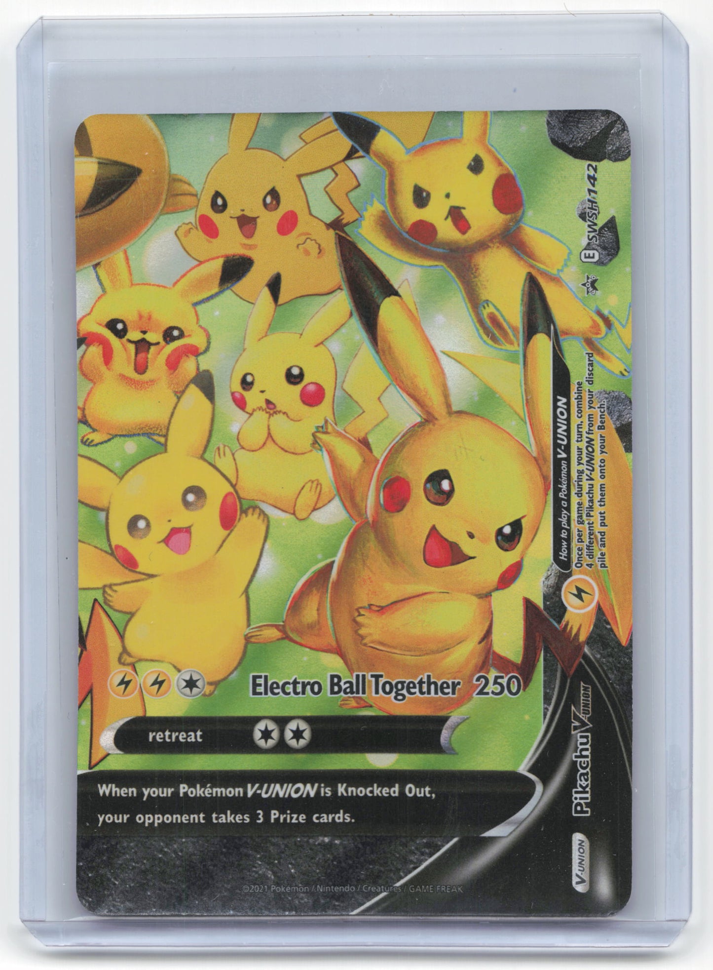 2021 Pokemon Pikachu V-Union SWSH Black Star Promos #SWSH139 (Full Set)