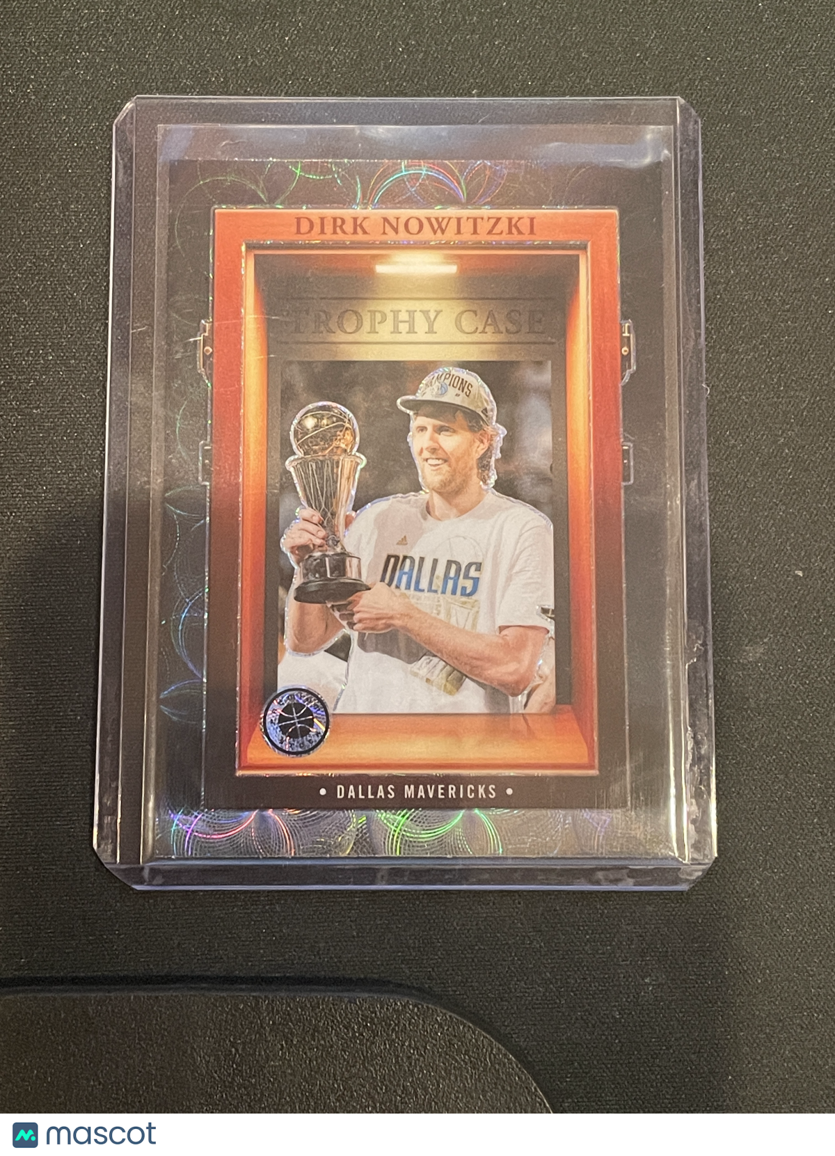 2023-24 NBA Hoops Premium Stock Basketball Dirk Nowitzki Trophy Case SSP