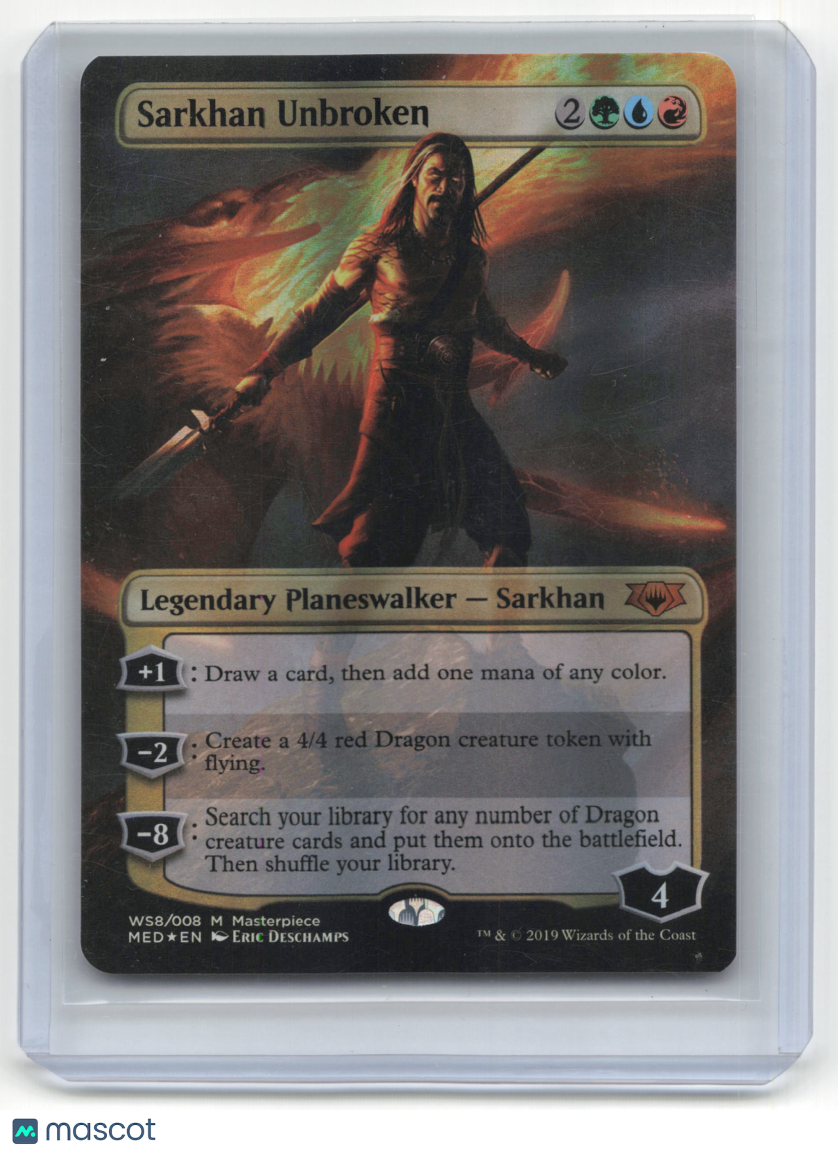 2019 Magic: The Gathering Sarkhan Unbroken War of the Spark #WSA/008 Foil