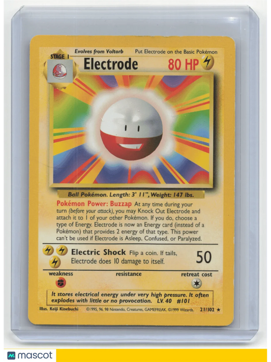 1999 Pokemon Electrode Base Set #21/102 - Papa Joey's Collectibles