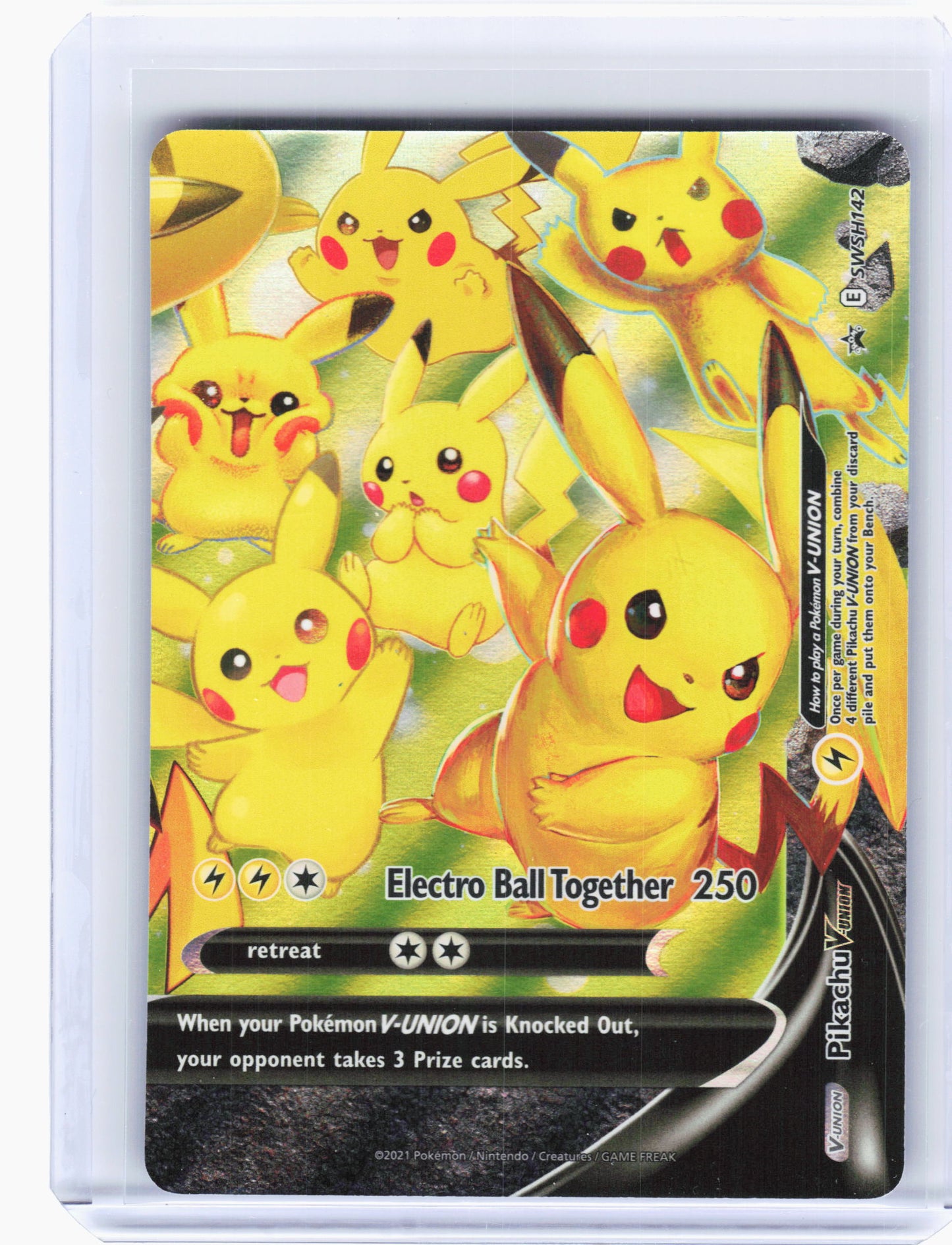 2021 Pokemon—Pikachu V-Union #139/140/141/142 Sword & Shield—Promo (Four Set)