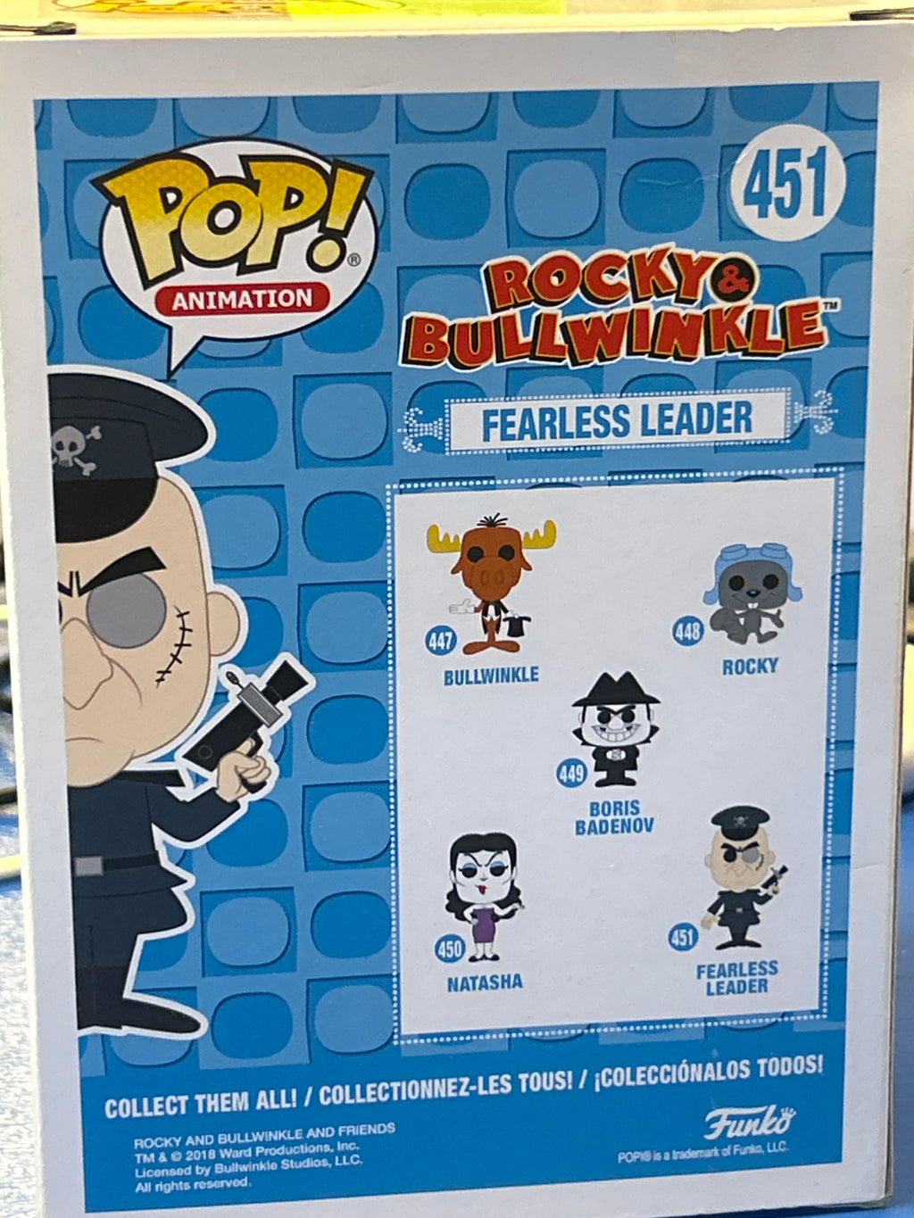 FunkoRockyo Bullwinkle Fearless Leader # Damaged