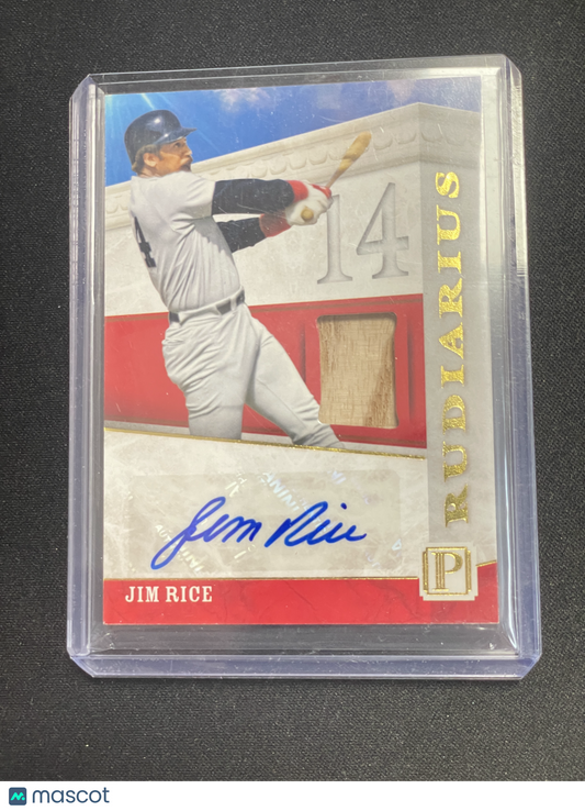 2016 Panini Pantheon Baseball Jim Rice Autograph Relic /25
