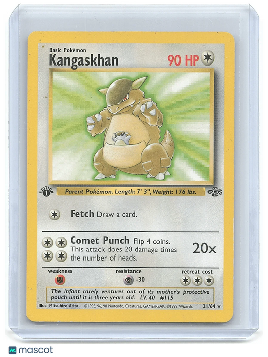 1999 Pokemon Kangaskhan #21/64 - Papa Joey's Collectibles