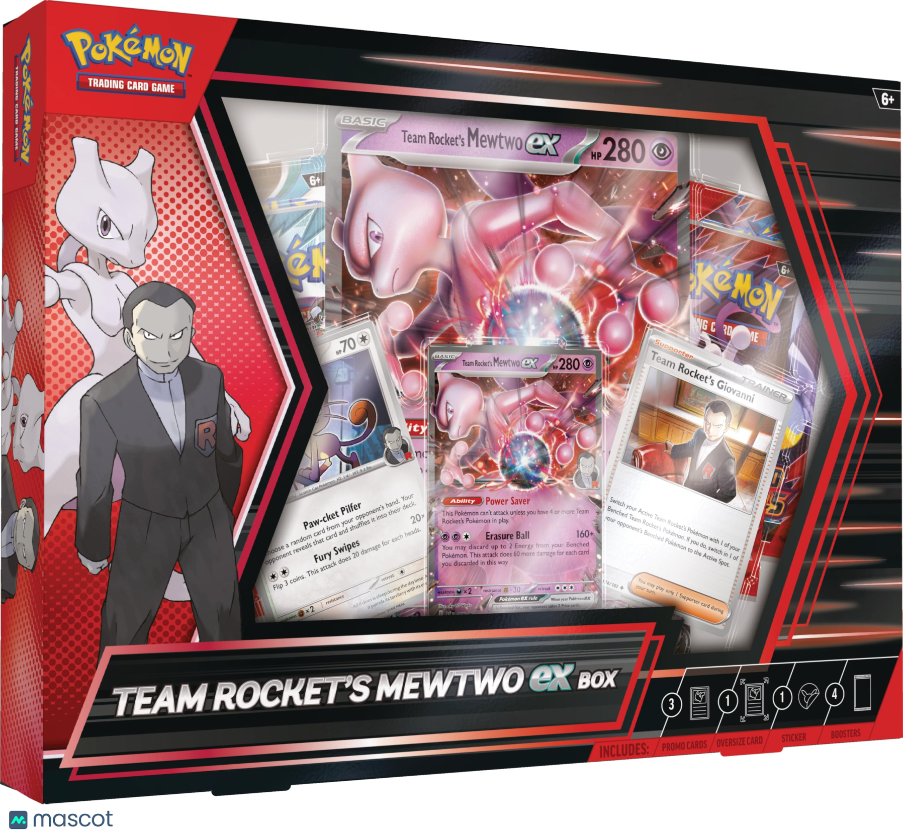 2025 Pokémon TCG: Scarlet & Violet—Team Rocket's Mewtwo ex Box