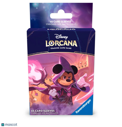 Lorcana Standard 20 Pt. (Mickey Mouse, Wayward Sorcerer) Card Sleeves 65 Ct - Papa Joey's Collectibles