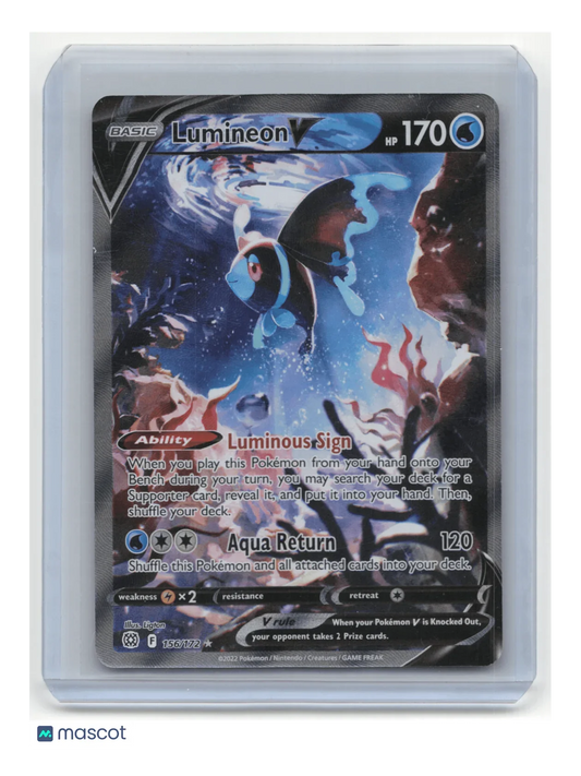 2022 Pokemon TCG Lumineon V Brilliant Stars #156/172 - Papa Joey's Collectibles