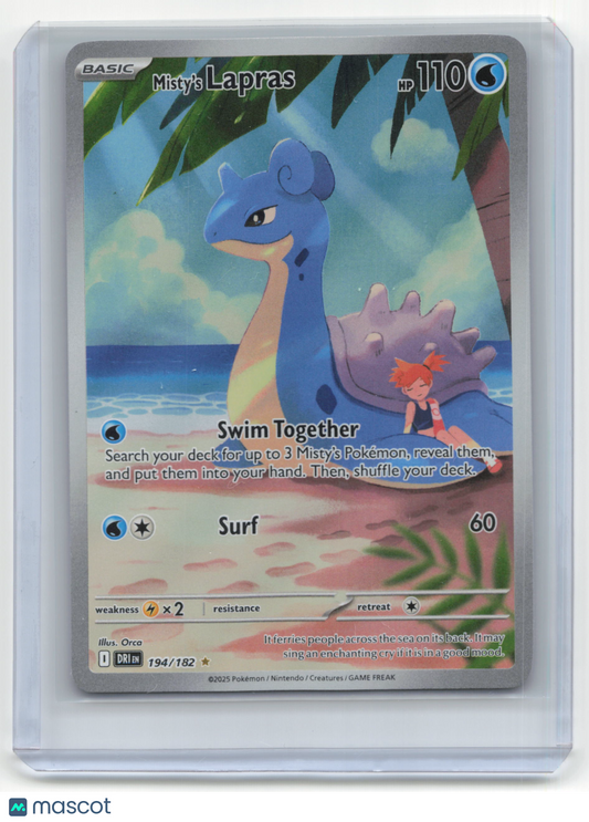 2025 Pokemon TCG Misty's Lapras Destined Rivals #194/182