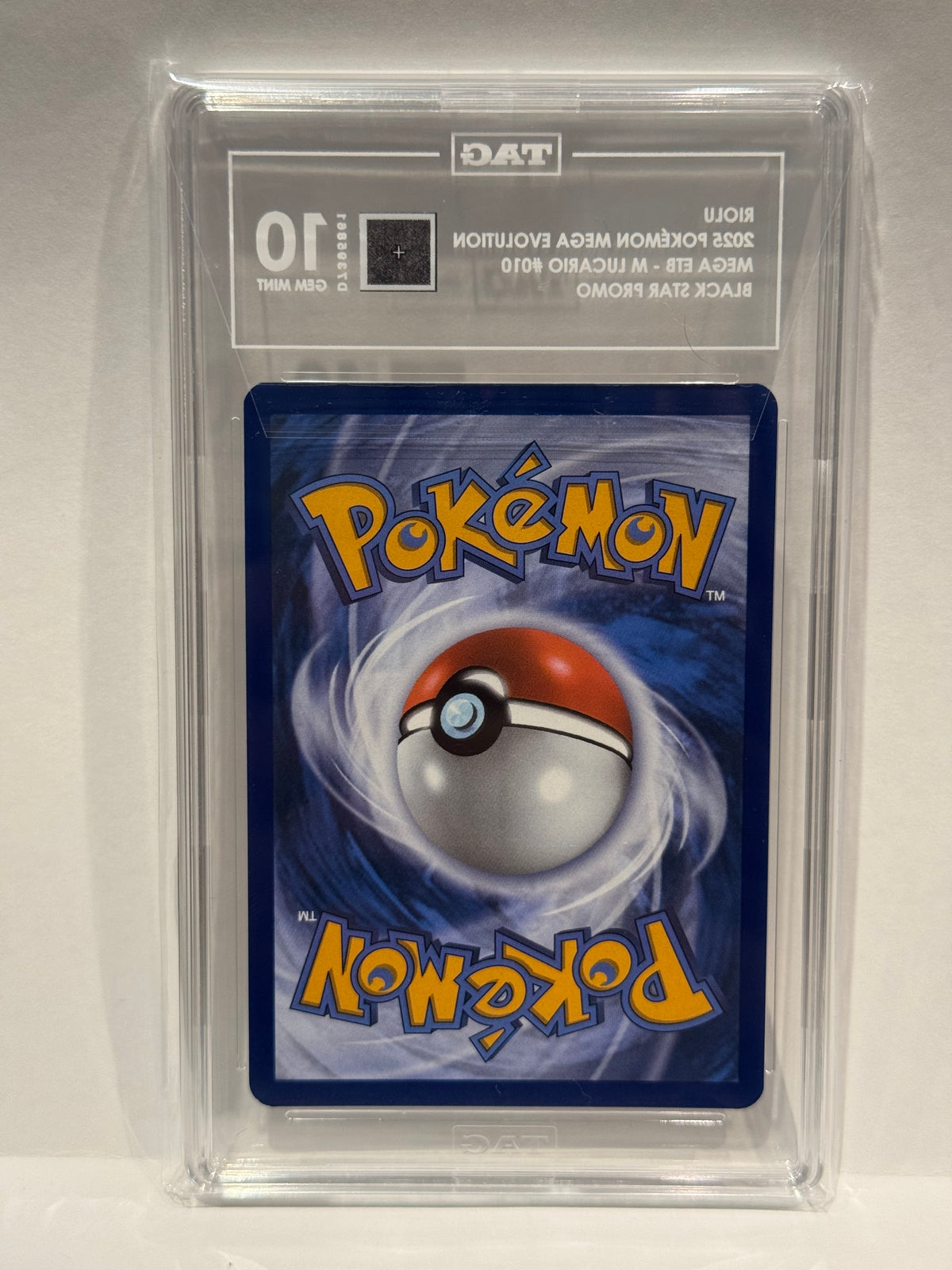 2025 Pokemon Riolu Mega Evolution Black Star Promo Holo #010 TAG 10 ...