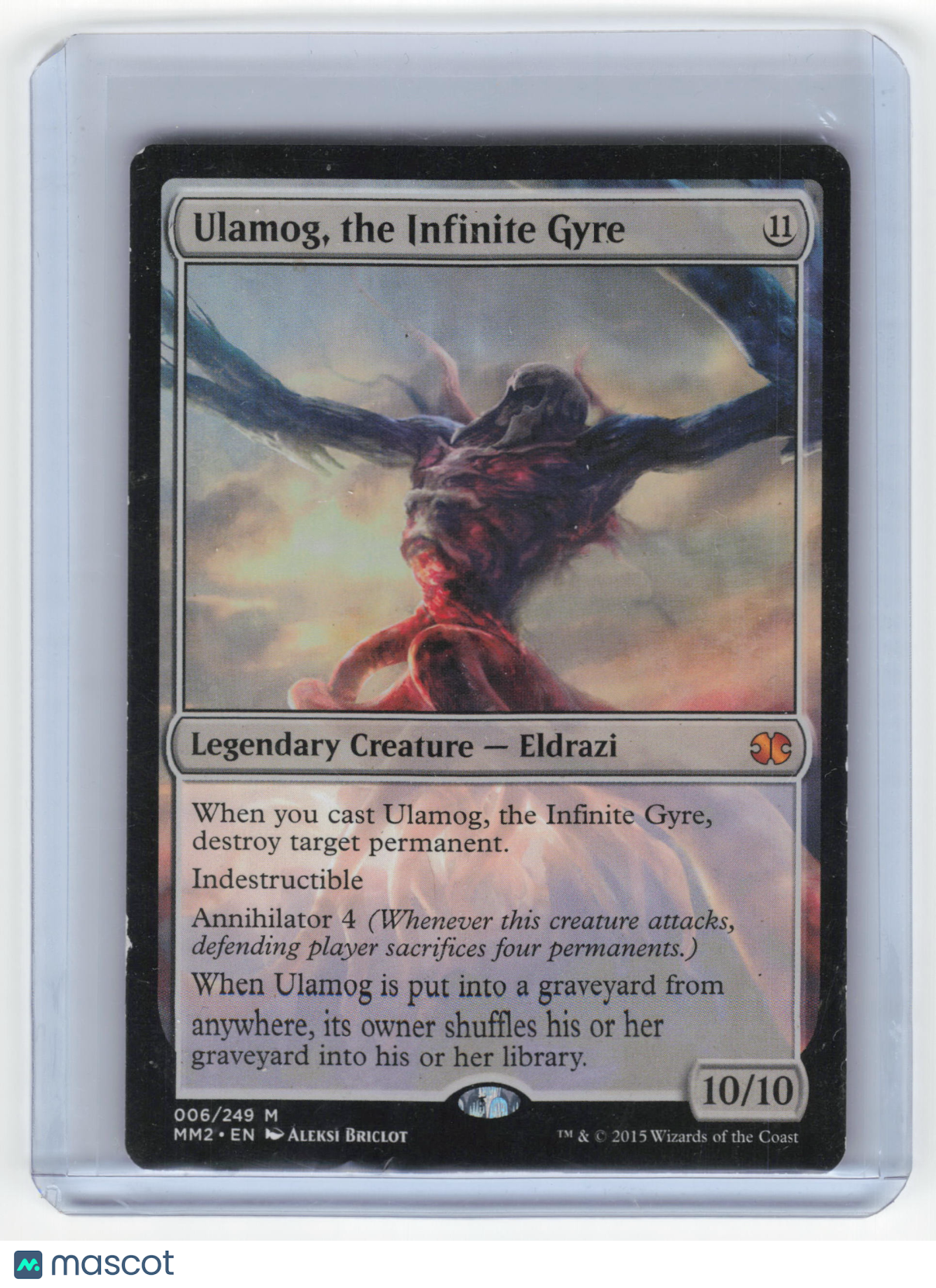 MTG Ulamog, the Infinite Gyre Modern Masters 2015 Mythic #6 Extended Art