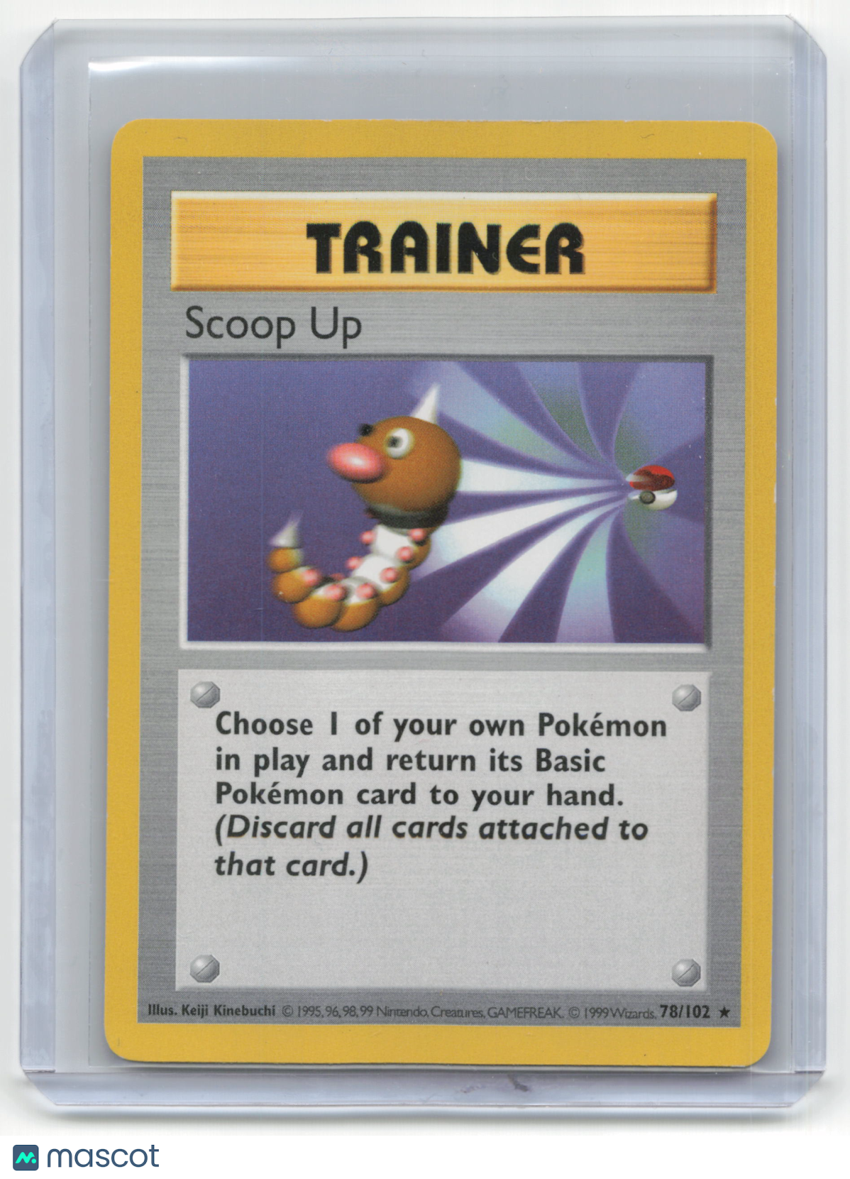 1999 Pokemon Scoop Up Base Set #78/102 Heavy Played Shadowless