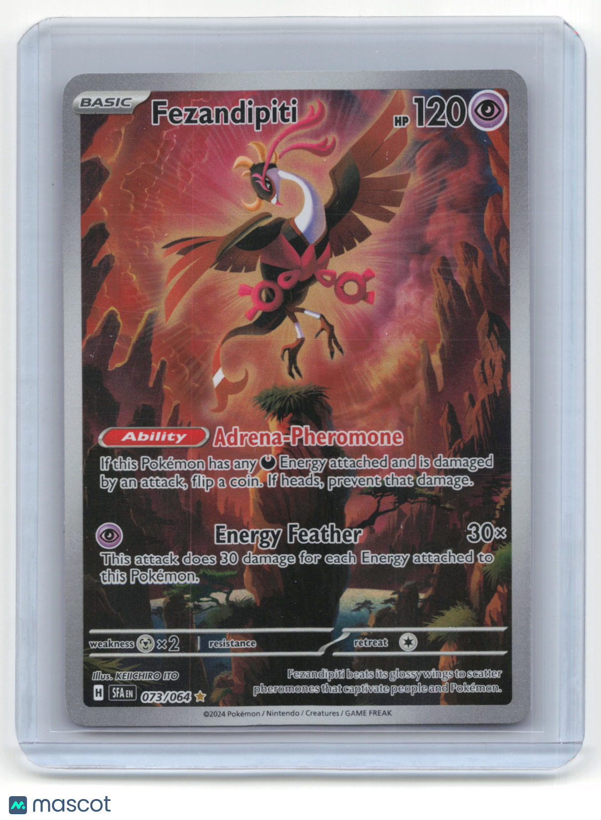 2024 Pokemon Fezandipiti EX Shrouded Fable #073/064