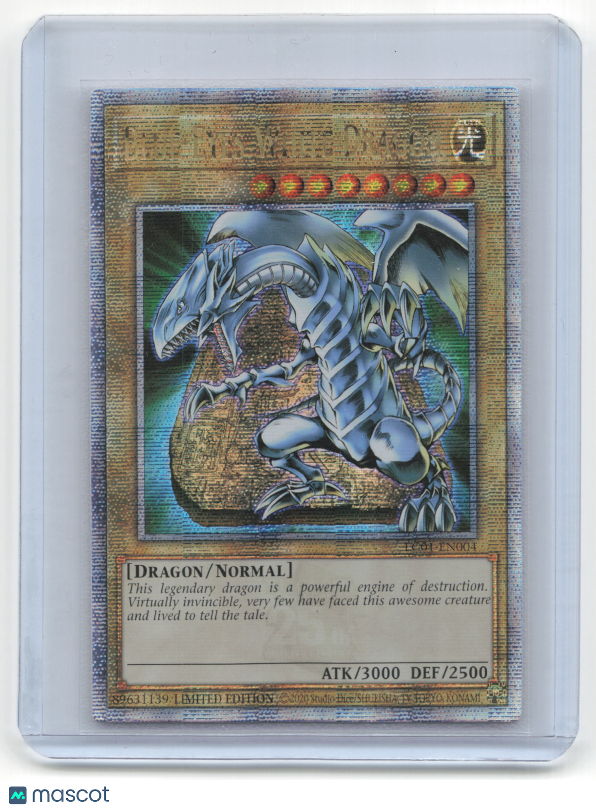 2023 Yu-Gi-Oh! Blue-Eyes White Dragon Legendary Collection #LC01-EN004 QCR
