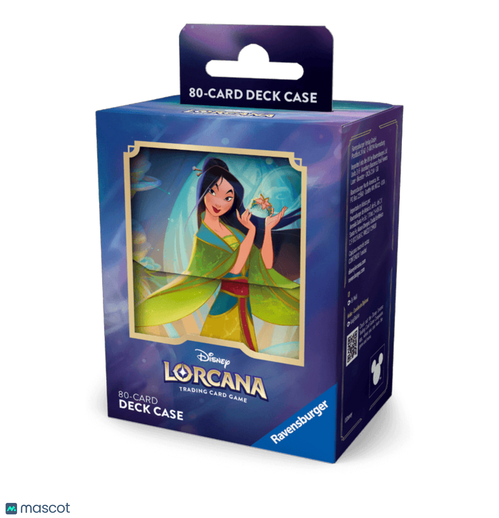 Disney Lorcana TCG Mulan, With Comb Deck Box