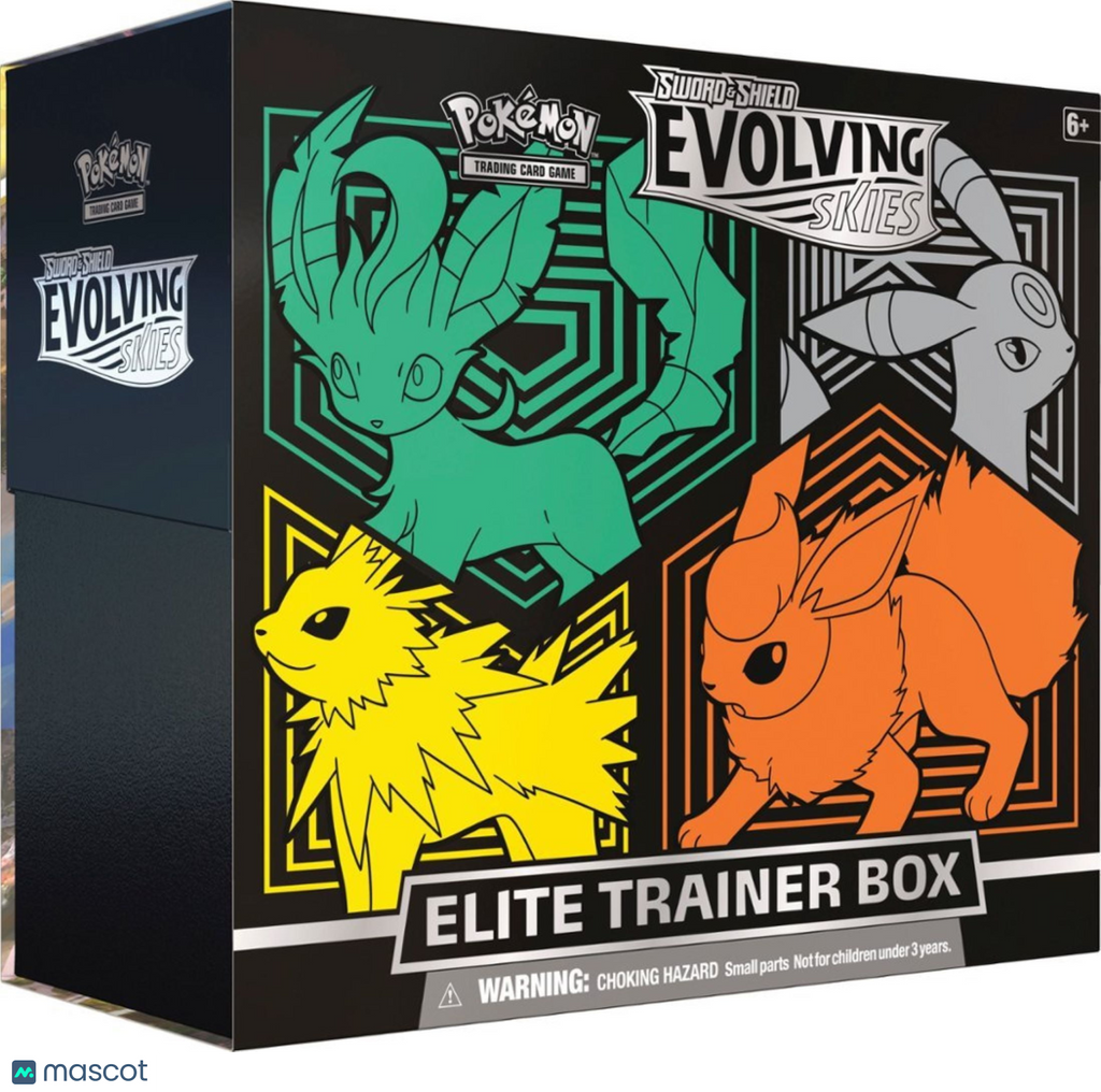 2021 Pokémon TCG: Sword & Shield—Evolving Skies (Flareon) Elite Trainer Box