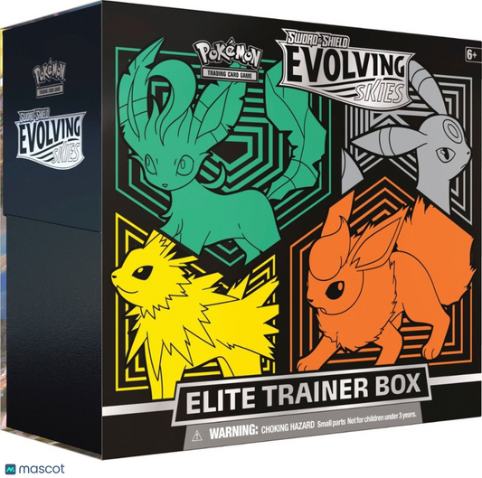 2021 Pokemon Sword & Shield Evolving Skies (Flareon) Elite Trainer Box