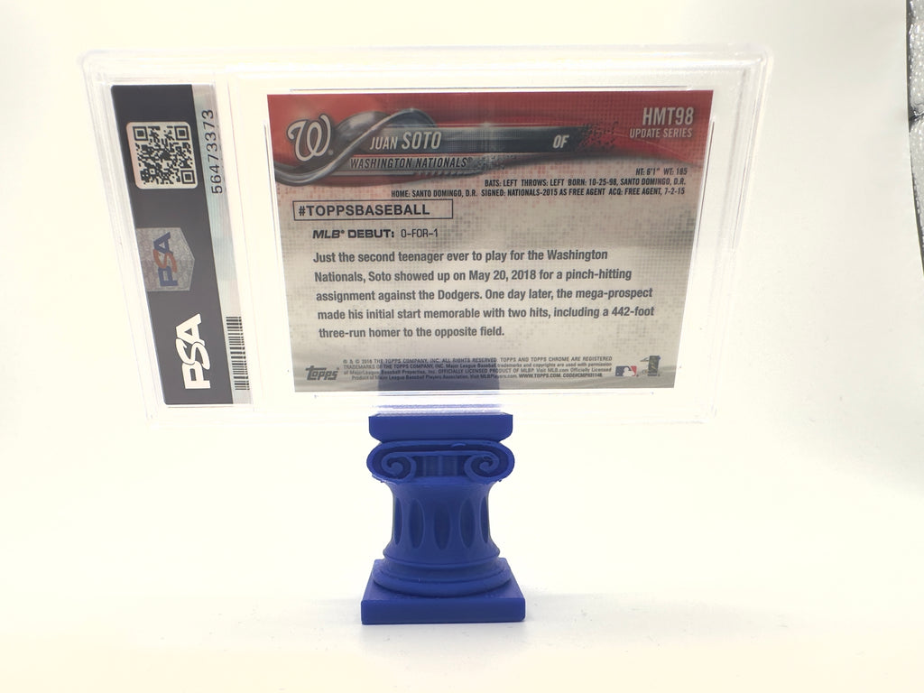 Topps 2018 Topps Chrome Update Baseball—Juan Soto #HMT98 Pink Refractor —PSA 10