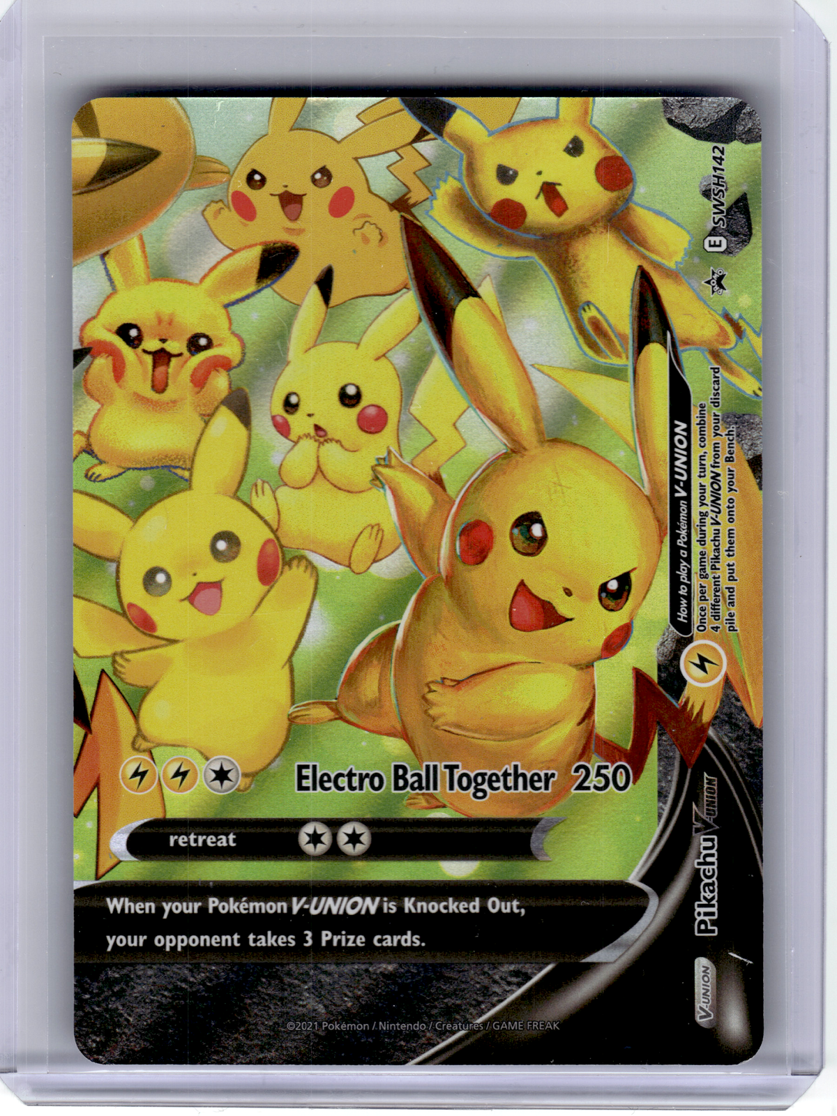 2021 Pokemon—Pikachu V-Union [Set of 4] 139-142 Sword & Shield—Black Star Promo