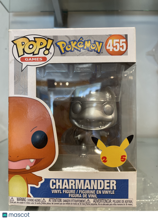 Funko Pokemon: Charmander #455 (Good) Celebrations 2025, Chrome - Papa Joey's Collectibles