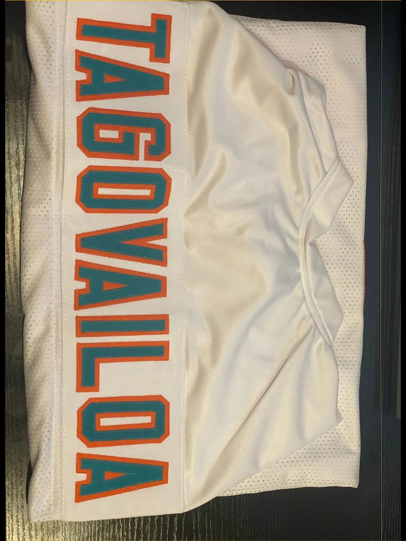 Tua Tagovailoa Miami Dolphins Signed/Autographed Custom Football Jersey - Papa Joey's Collectibles