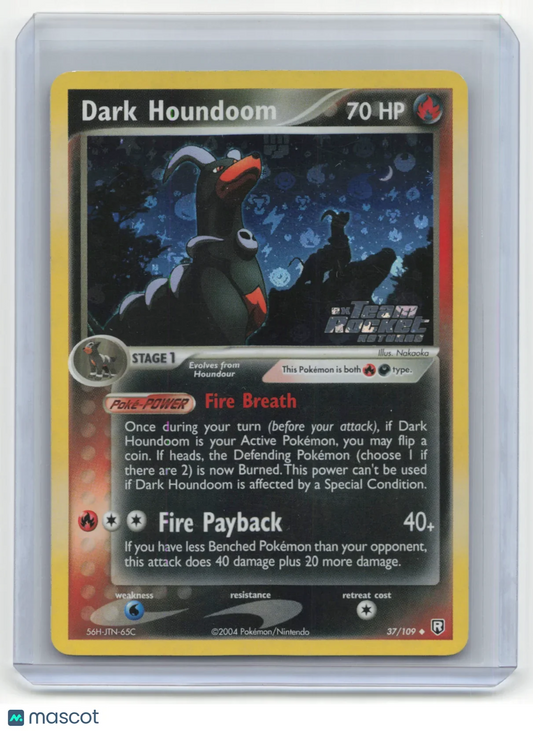 2004 Pokemon TCG Dark Houndoom EX Team Rocket Returns #37/109 Lightly Played - Papa Joey's Collectibles