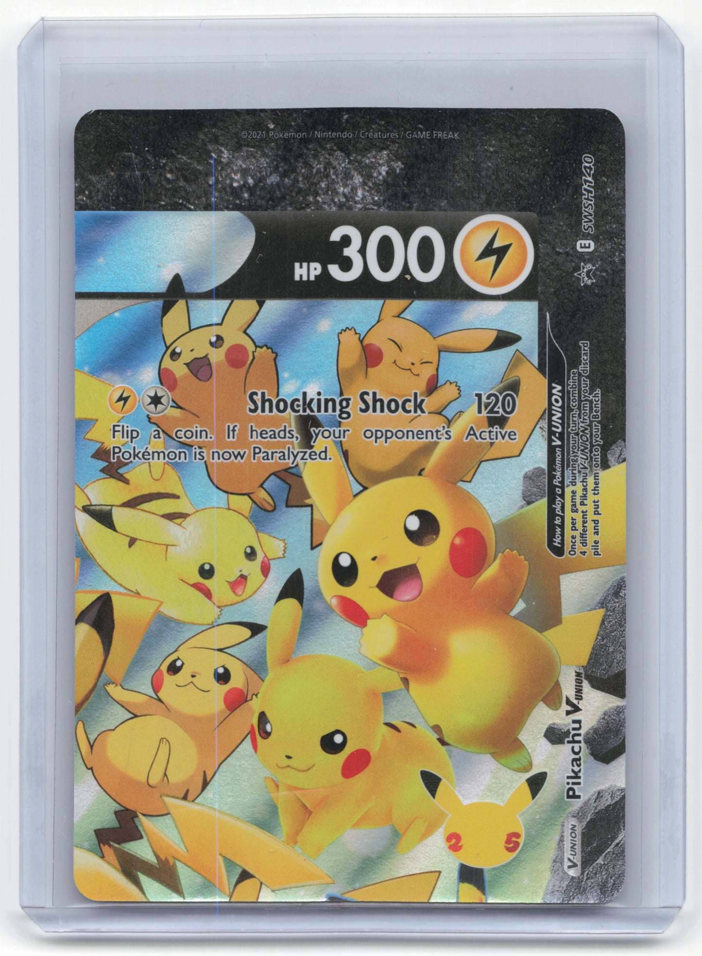 2021 Pokemon Pikachu V-Union SWSH Black Star Promos #SWSH139 (Full Set)